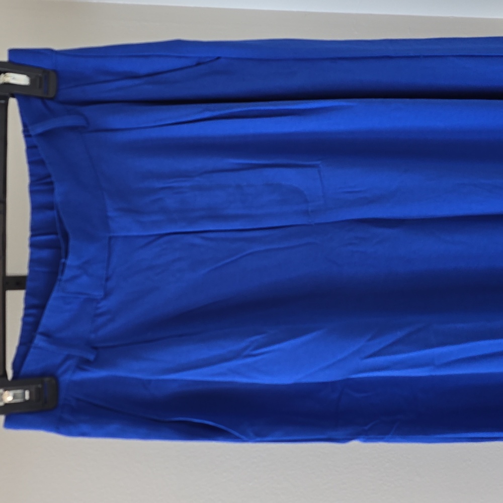 Easel Royal Blue Wide Leg Pants - Picture 2 of 8